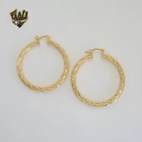 (1-2958-1) Gold Laminate - Twisted Hoops - BGF