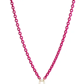 3.8mm Stainless Steel Rubellite Pink Hinge Chain