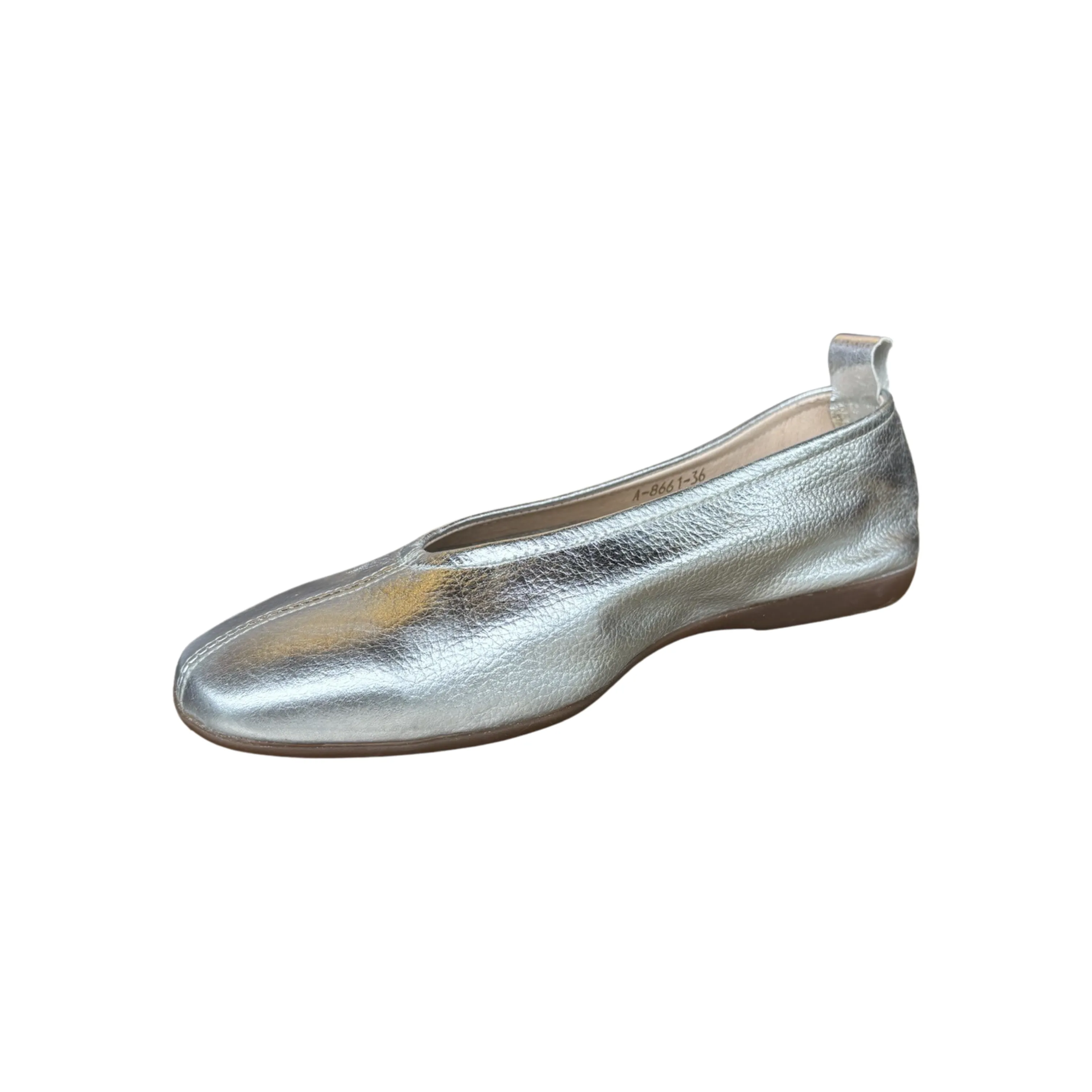 A8661 Silver Ballet Flat