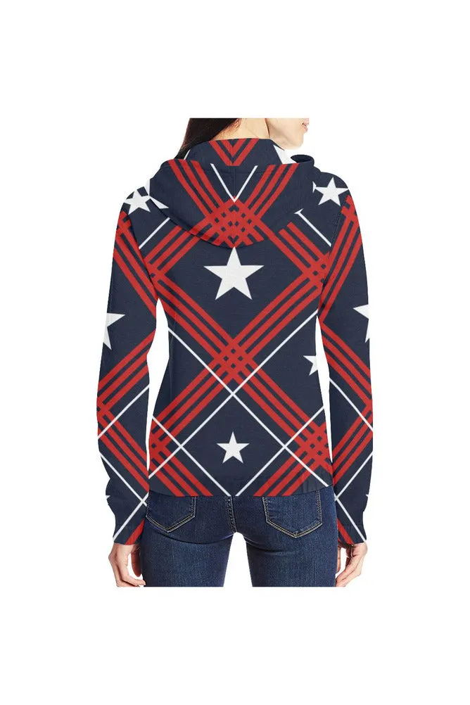 Americana Full Zip Hoodie for Women