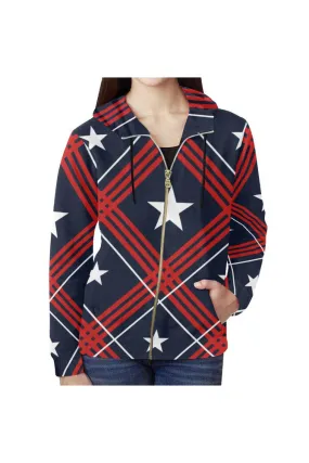 Americana Full Zip Hoodie for Women