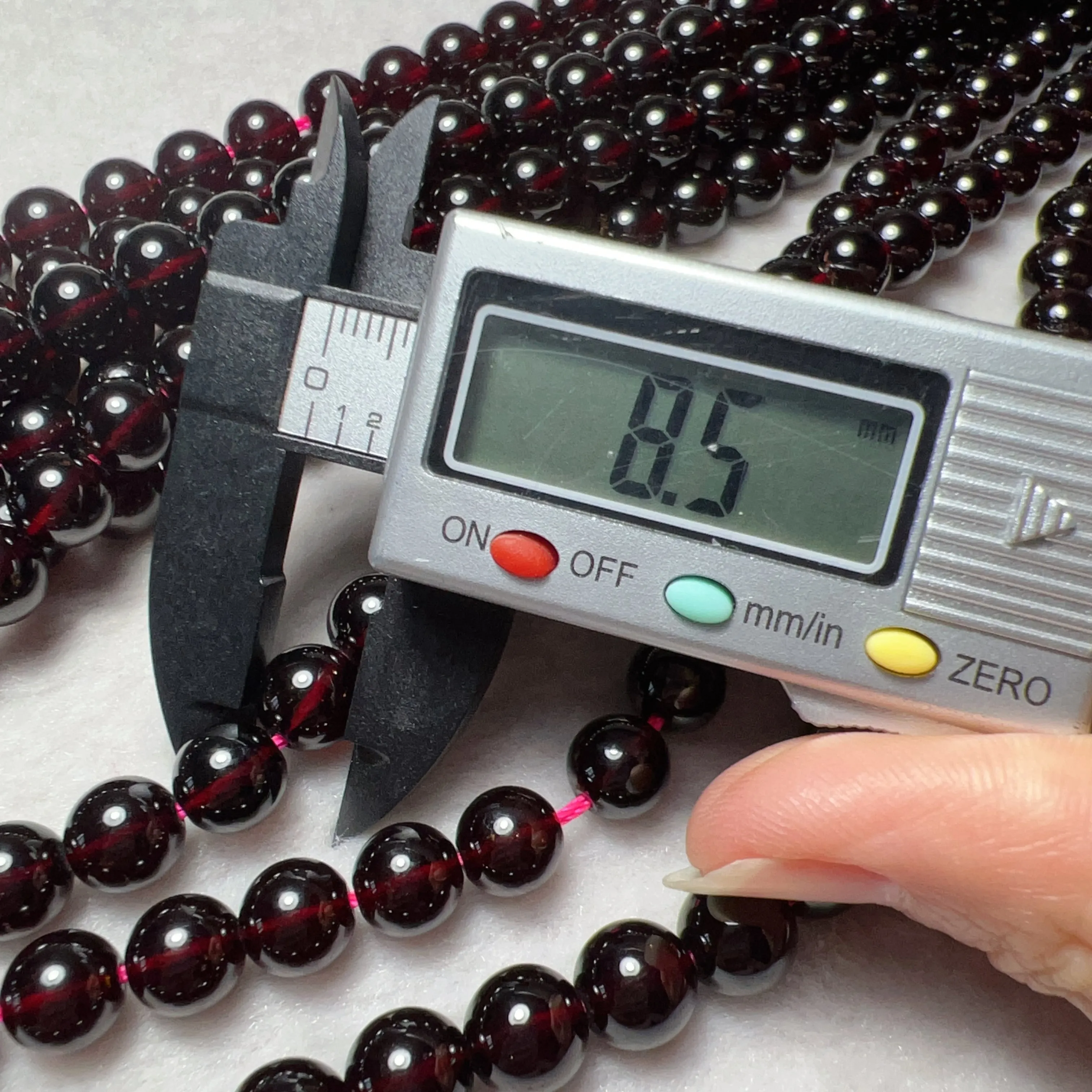 Best Quality in Strands 8.5mm Natural Almandine Red Garnet Bead Strands for DIY Jewelry Projects