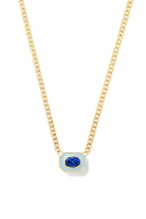 Bezel Basket Necklace - In Stock