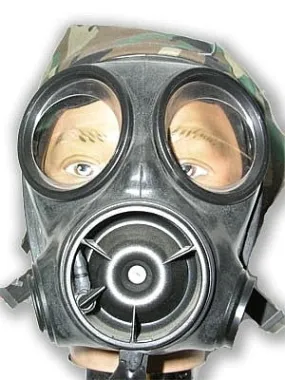 British S10 CBRN Respirator Gas Mask w/ 12-hour NBC Filter