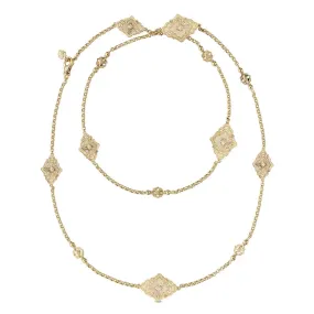 Buccellati - Opera Tulle - Necklace with Mother of Pearl and Diamonds, 18k Yellow Gold