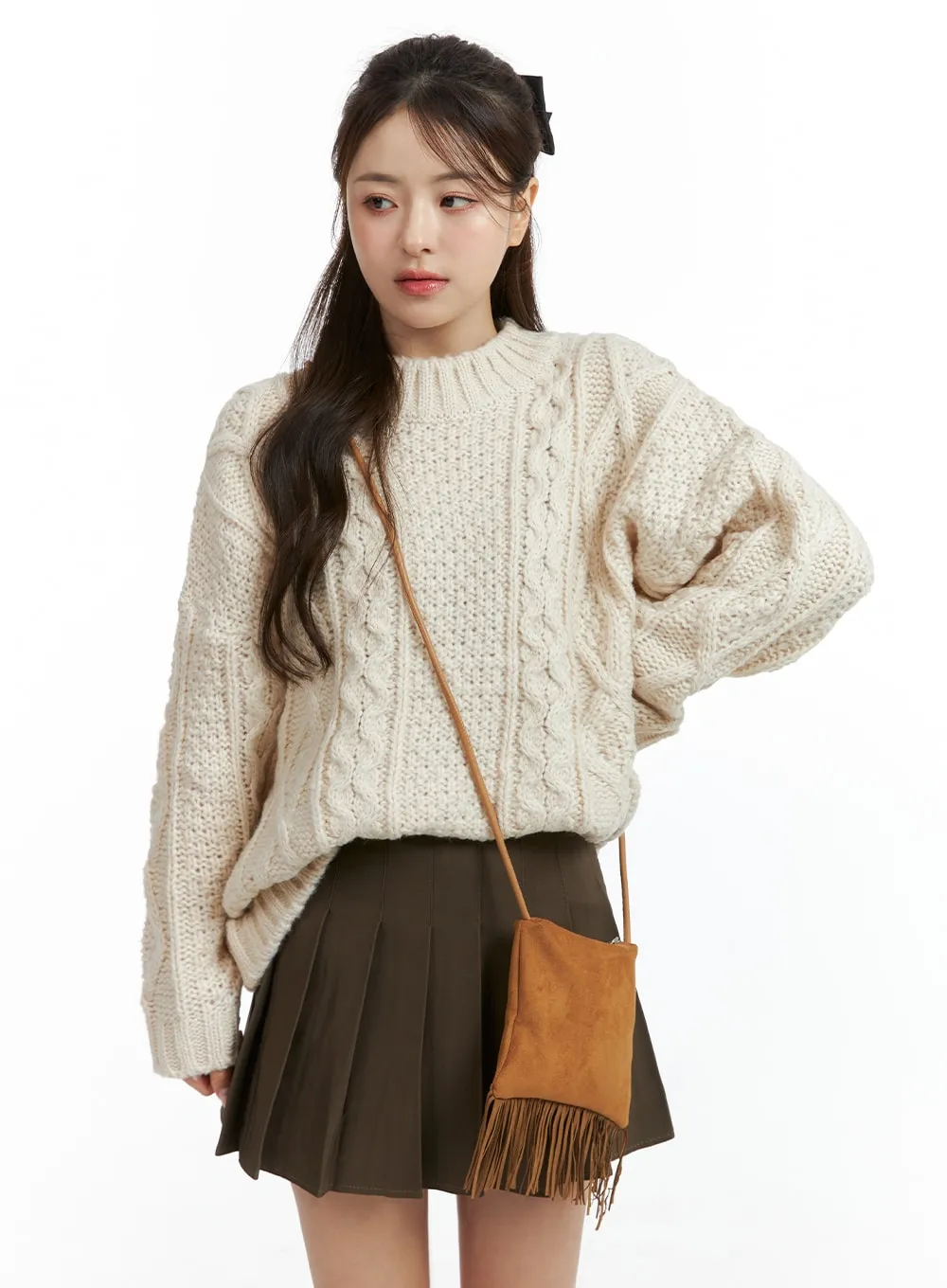 Cable Knit Sweater OJ412