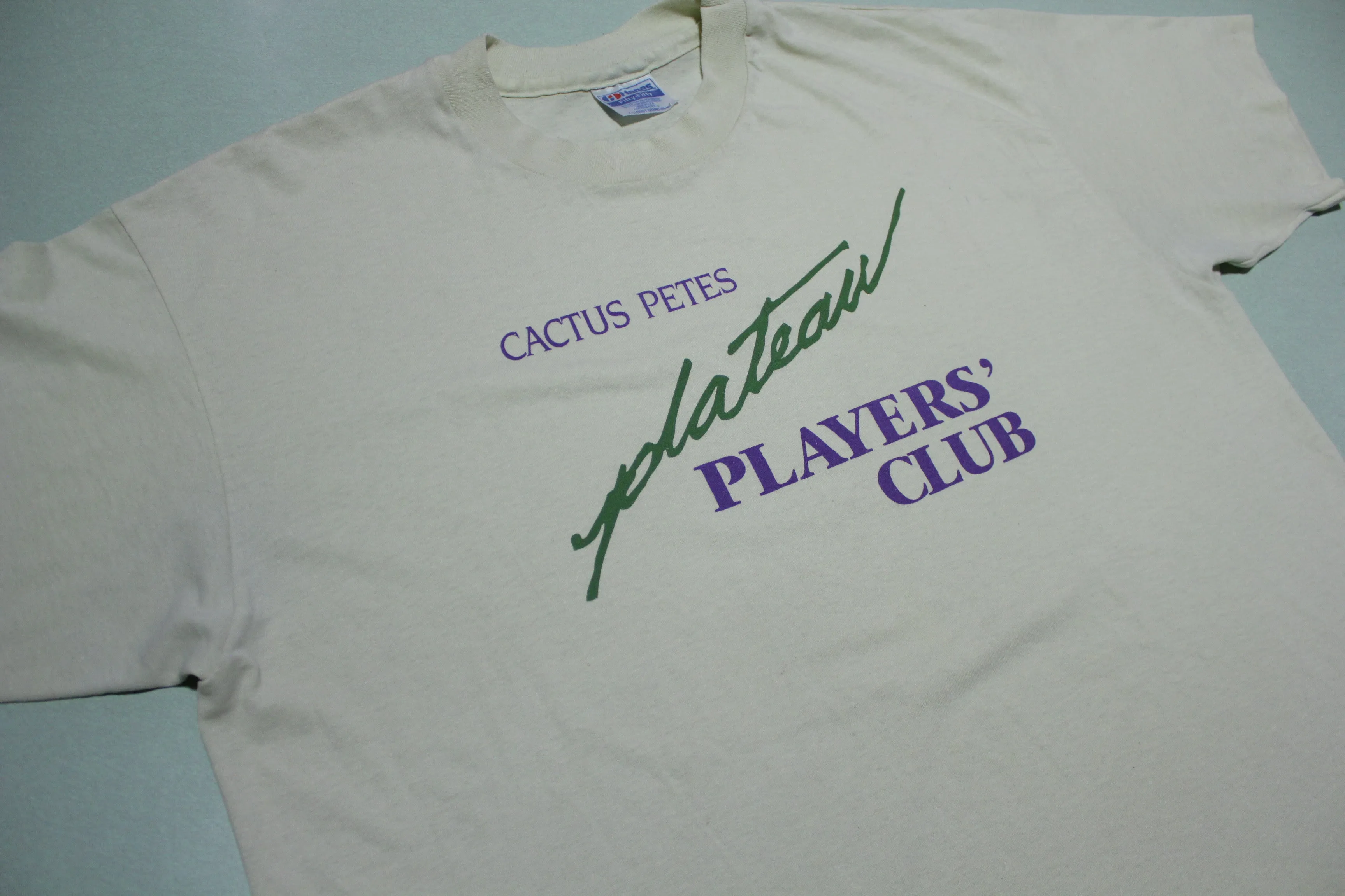 Cactus Pete's Players Club Vintage 90's Single Stitch USA Hanes T-Shirt