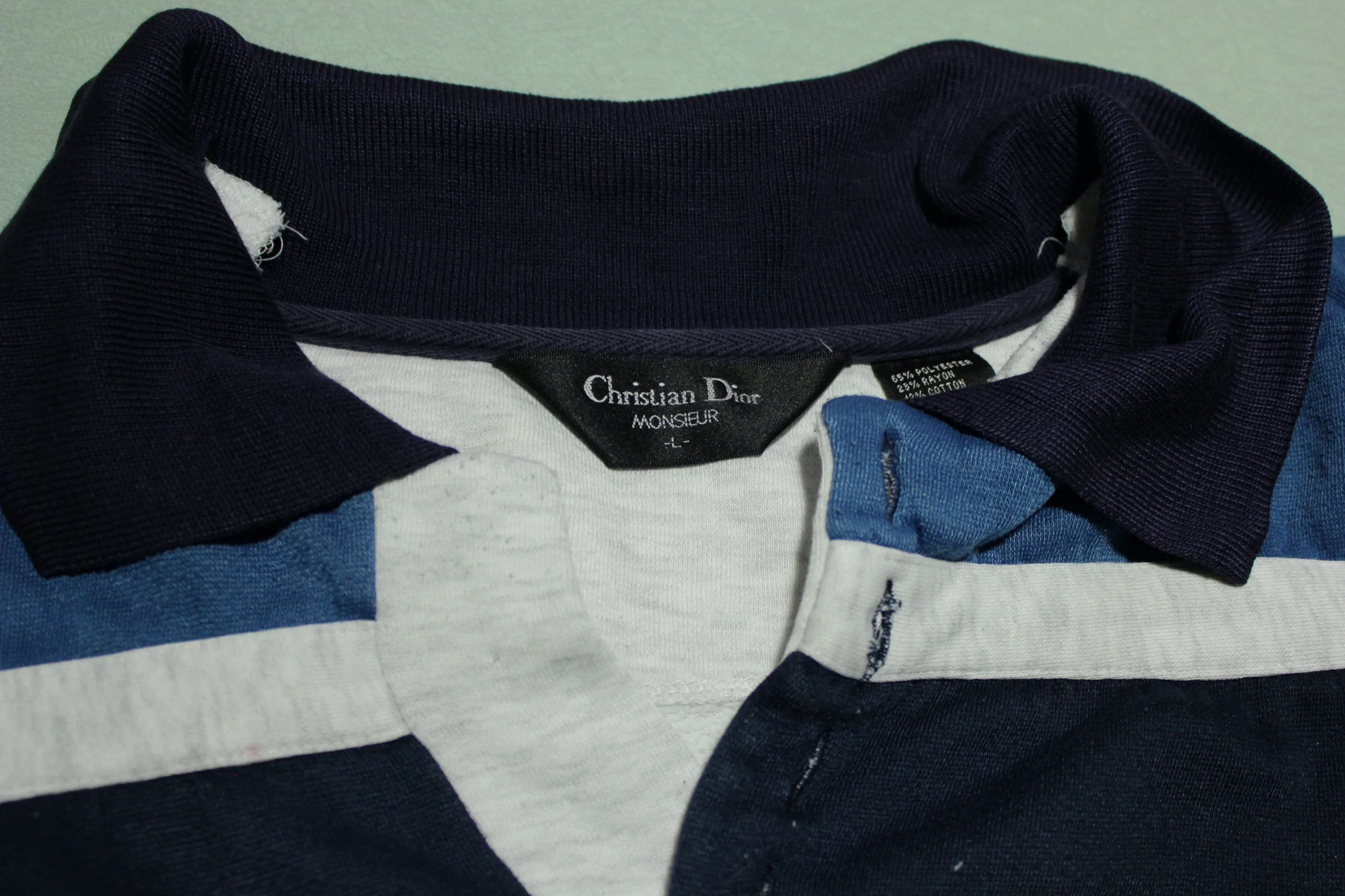 Christian Dior Vintage 80's 90's Crewneck Polo Collared Sweatshirt