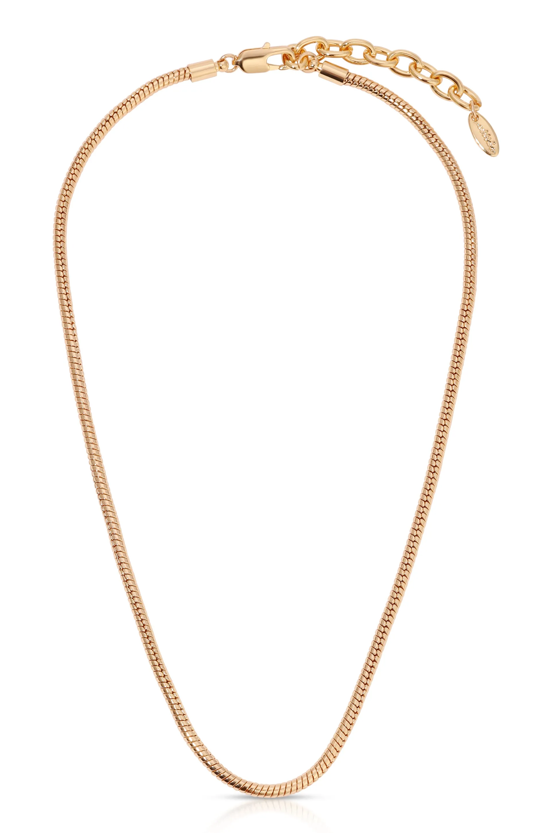 Classic 18k Gold Plated Snake Chain Necklace