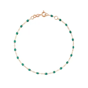 Classic Gigi Emerald bracelet, Rose Gold, 5.9"