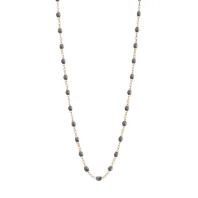 Classic Gigi Grey necklace, Rose Gold, 19.7"