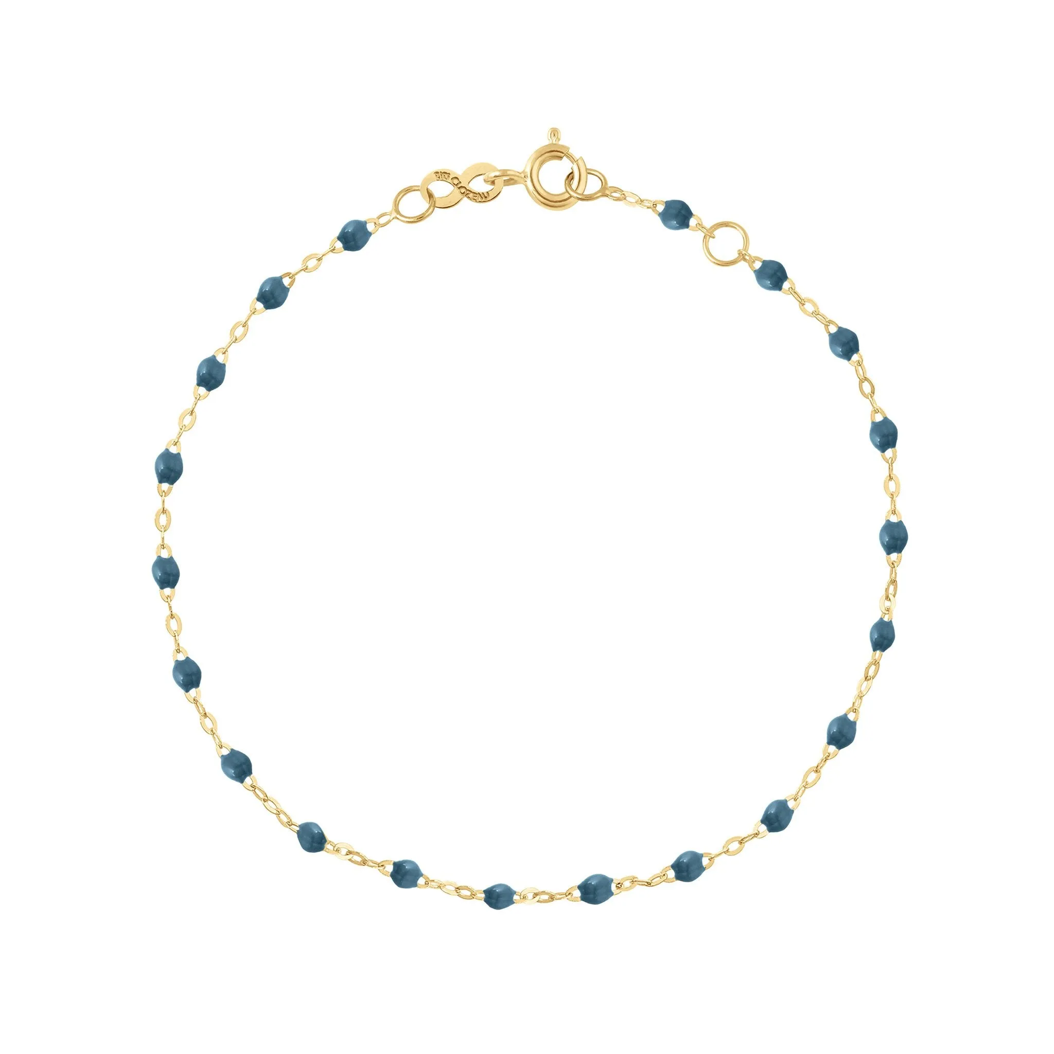 Classic Gigi Jeans bracelet, Yellow Gold, 6.7"