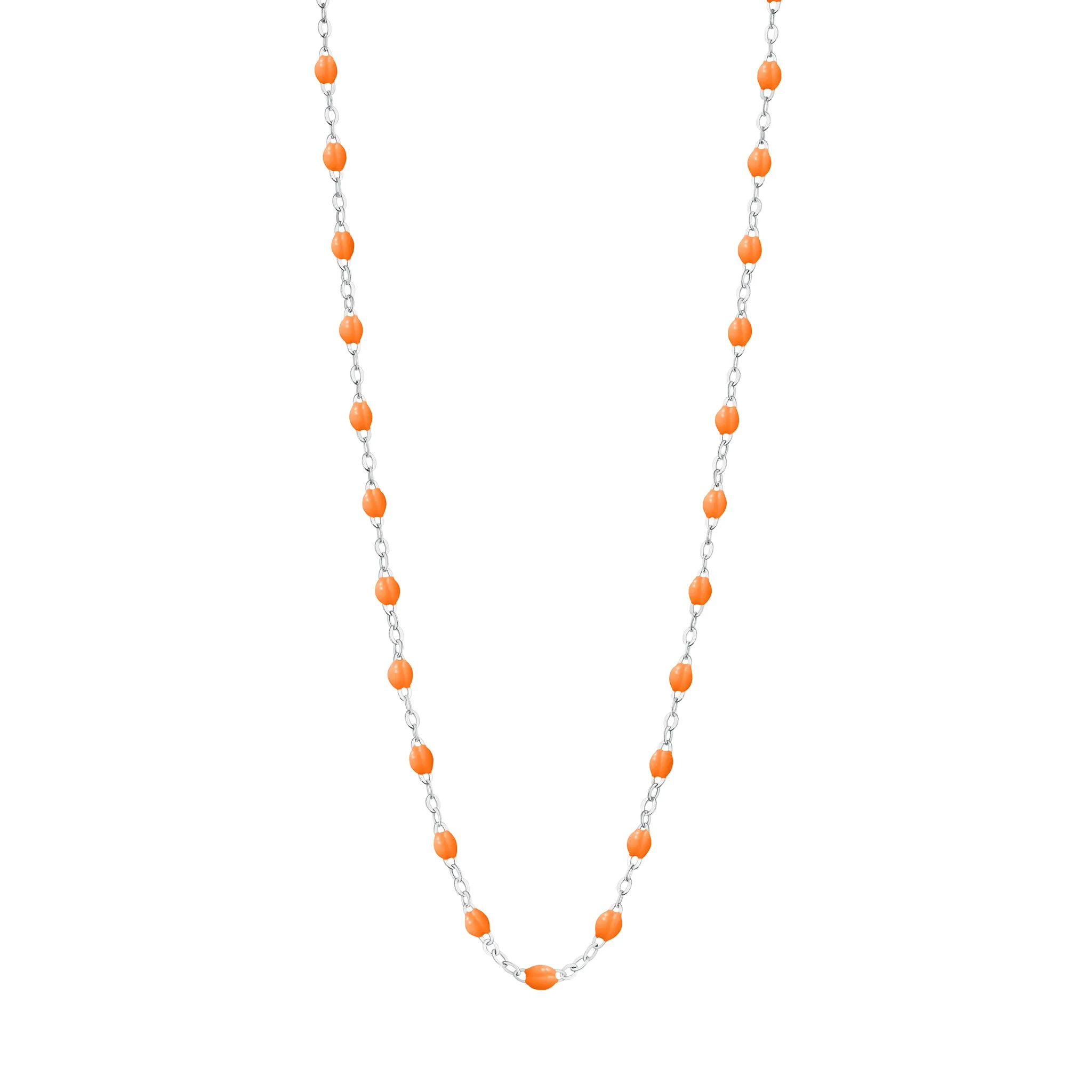 Classic Gigi Mandarine necklace, White Gold, 16.5"