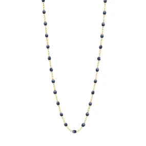 Classic Gigi Midnight necklace, yellow gold, 16.5"