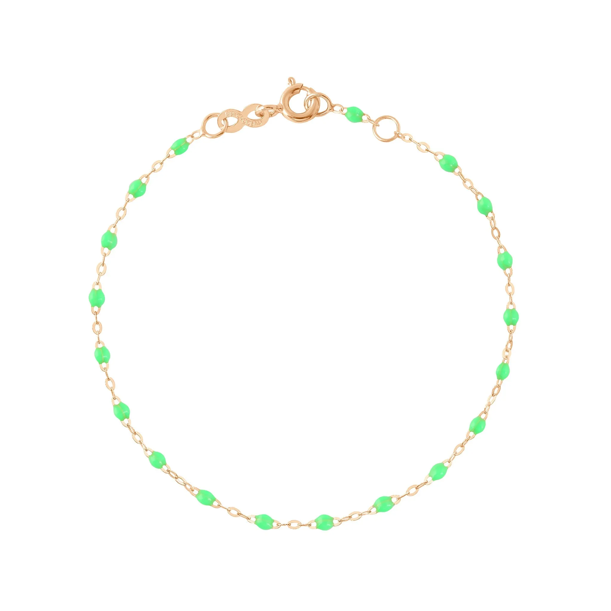 Classic Gigi Neon Anklet, Rose Gold, 9.4"