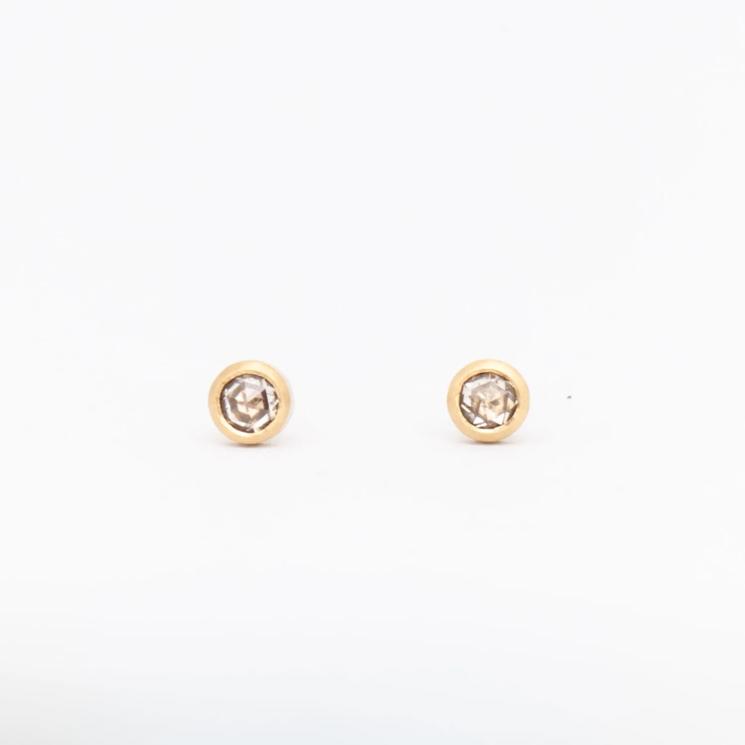 Dark Star Diamond Stud Earrings