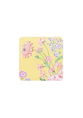 Floral Fields 4 Pack Cork Back Coasters