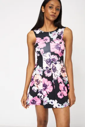 Floral Print Skater Dress