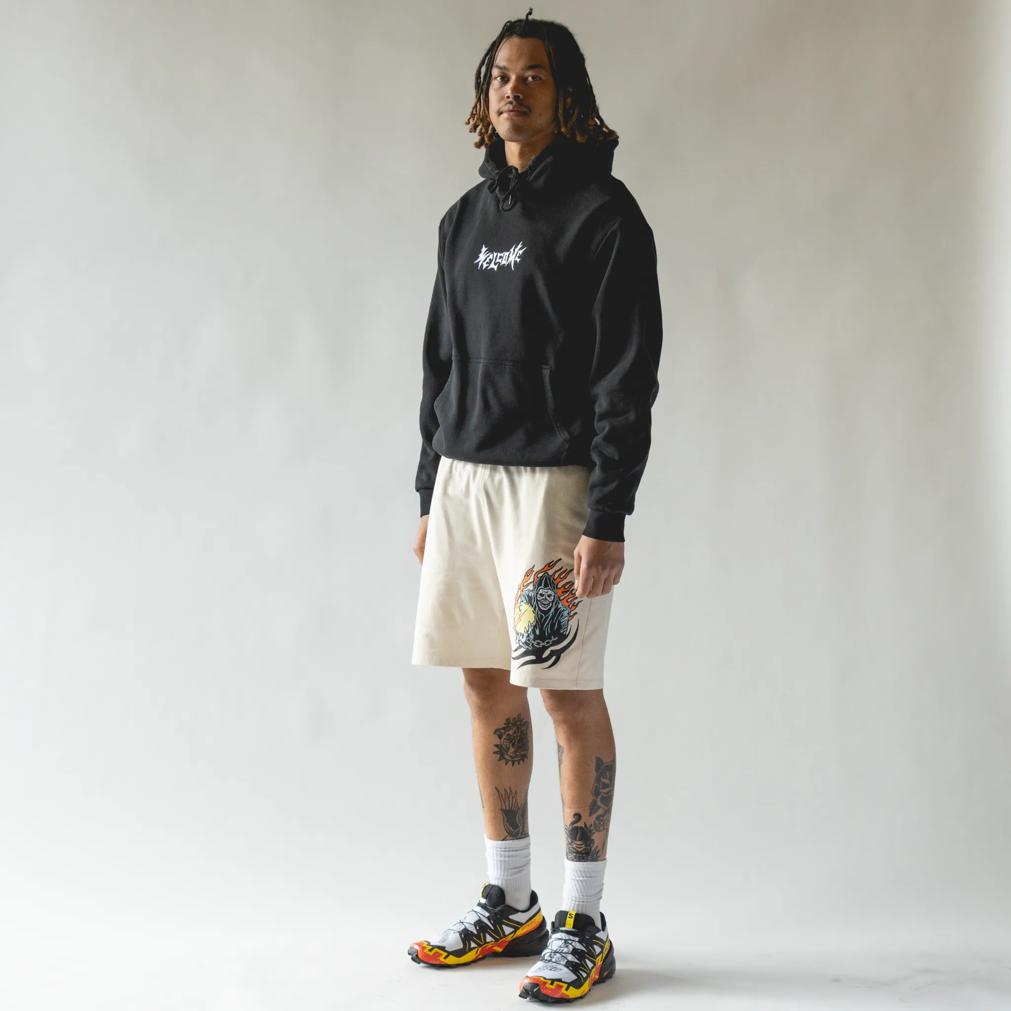 Fortune Garment-Dyed Jersey Shorts - Bone