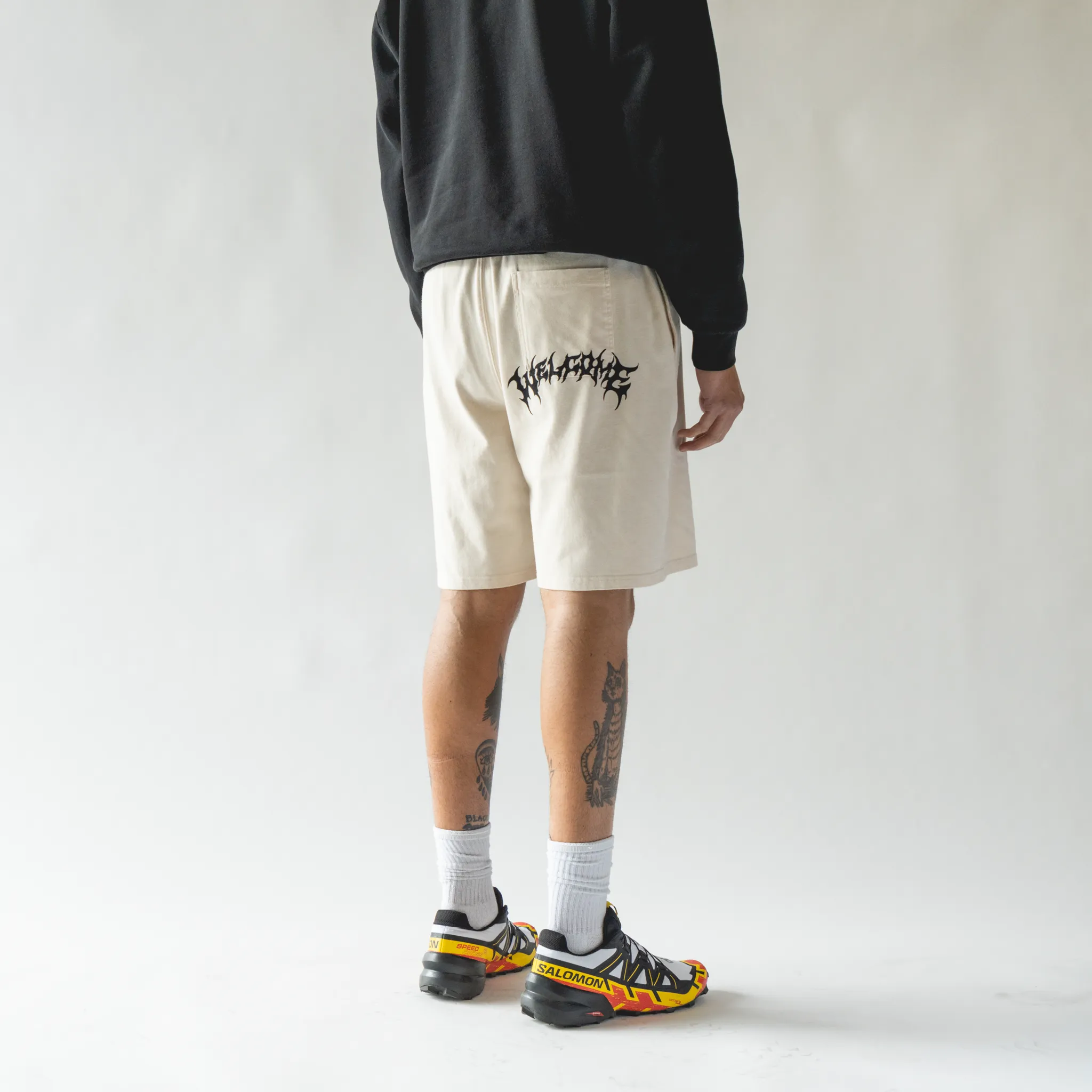 Fortune Garment-Dyed Jersey Shorts - Bone