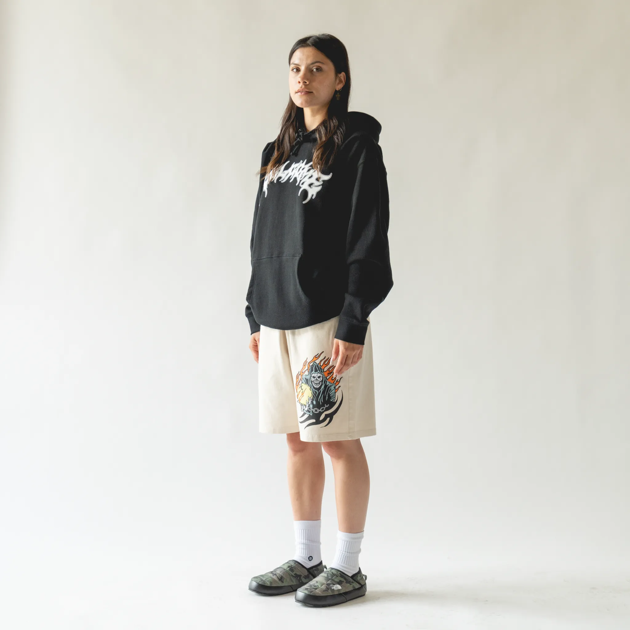 Fortune Garment-Dyed Jersey Shorts - Bone