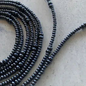 Gun Metal Waist Bead Strand