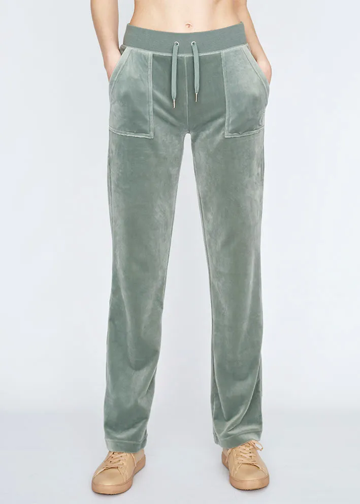 Juicy Couture Del Ray Classic Velour Bukser - chinois green