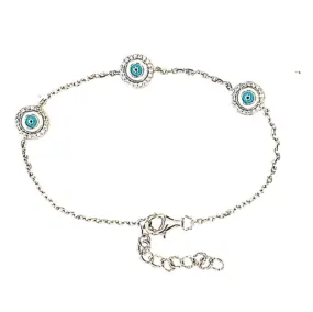 Kaliope evil eye bracelet Silver, Rose Gold, Gold