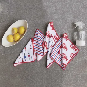 Lobster blu Kitchen Dish Cloths (Set of 3)