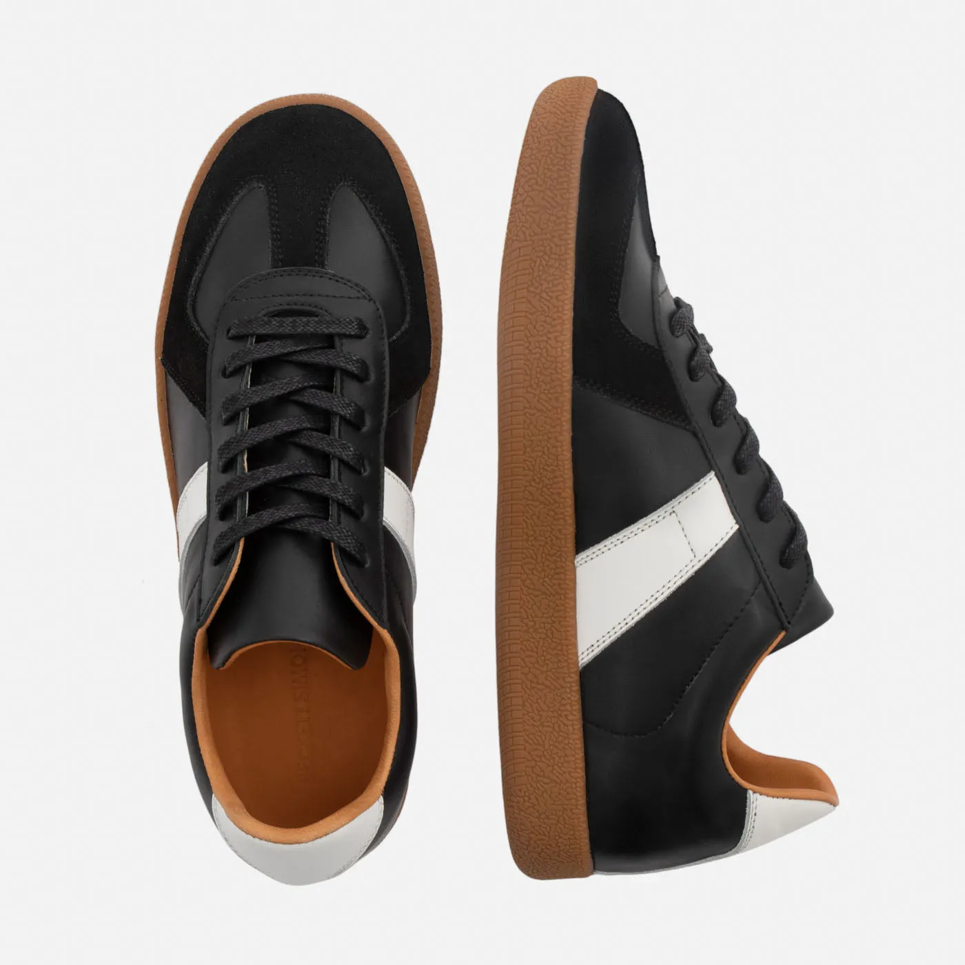 Morgen Trainers - Leather/Suede - Gum Sole - Women's