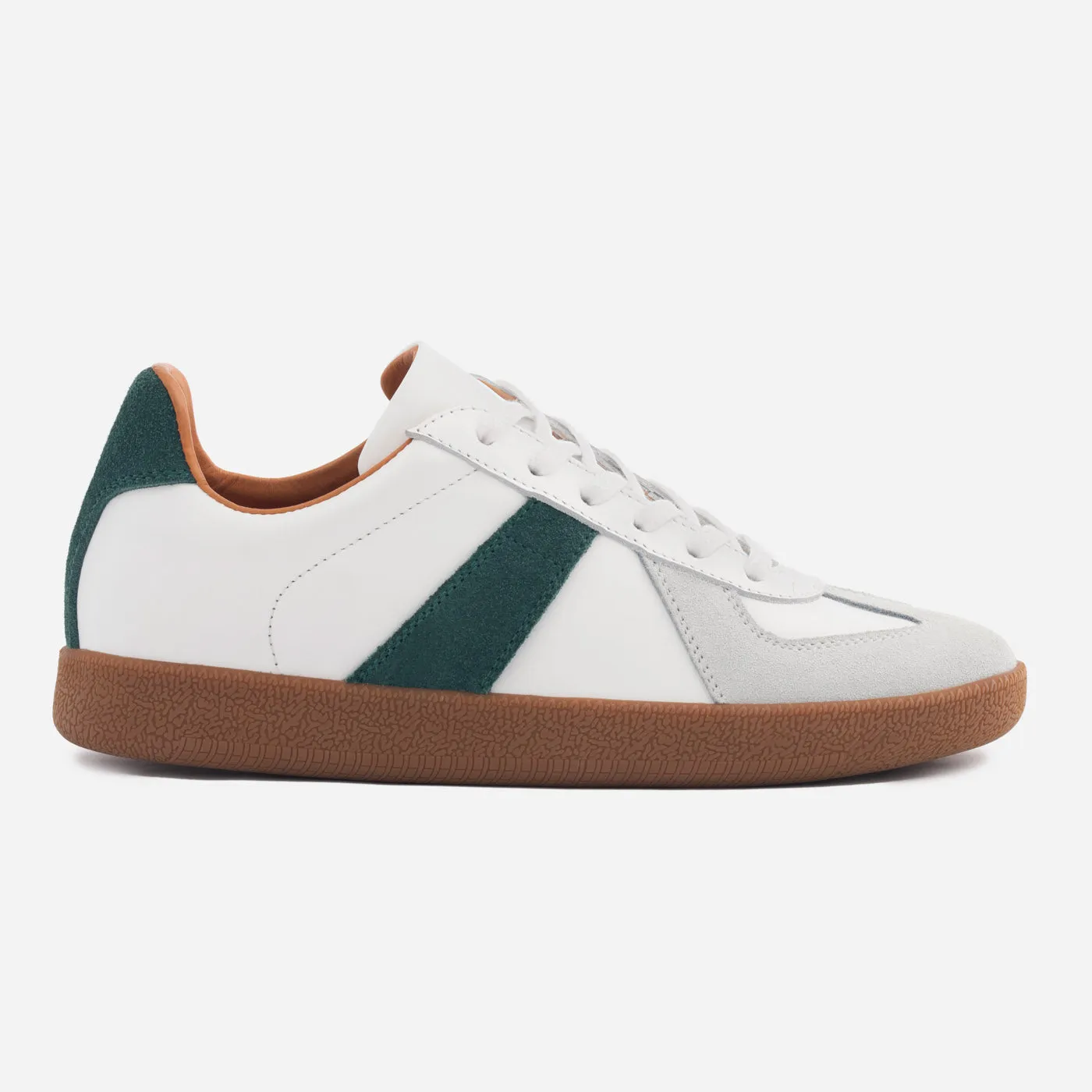 Morgen Trainers - Leather/Suede - Gum Sole - Women's