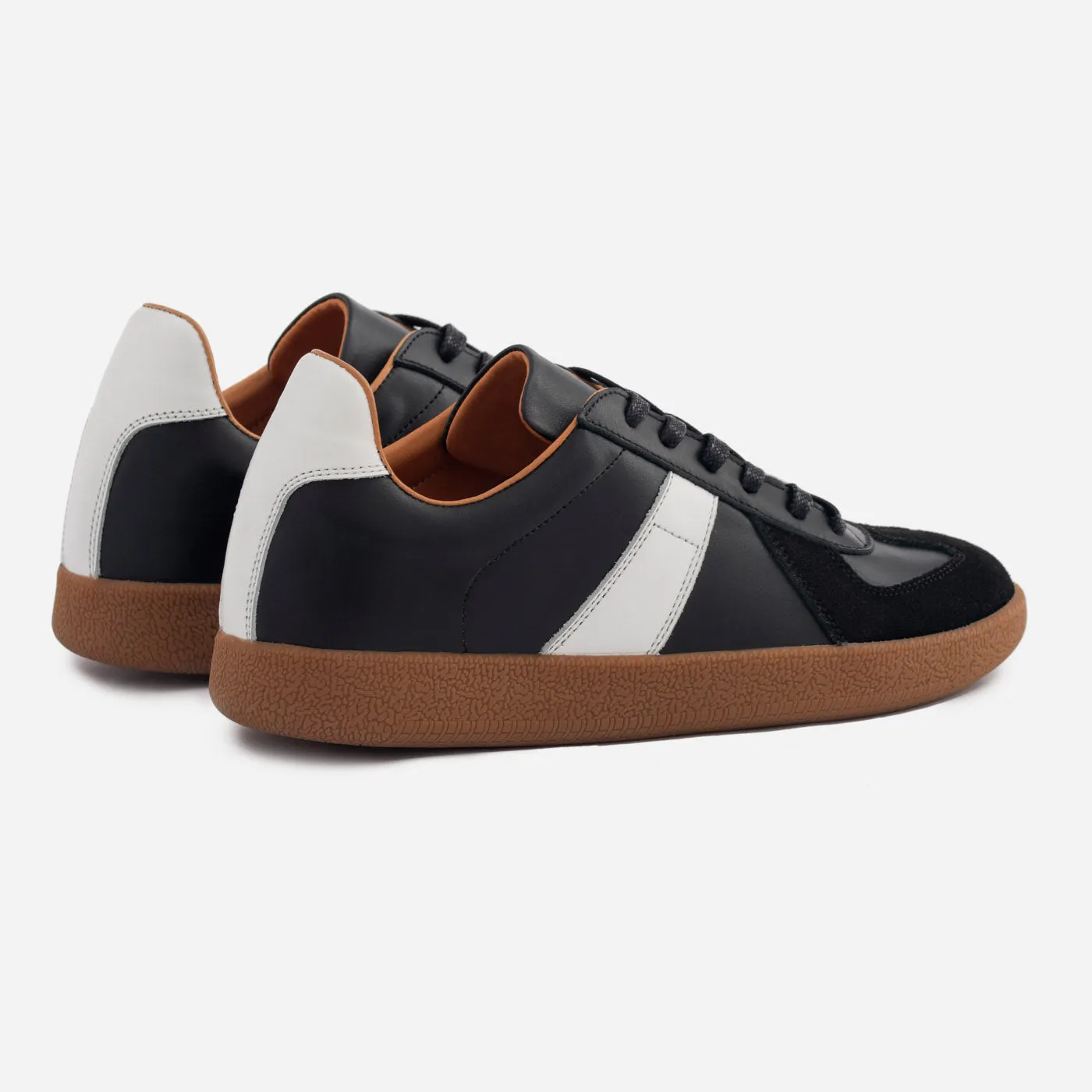 Morgen Trainers - Leather/Suede - Gum Sole - Women's