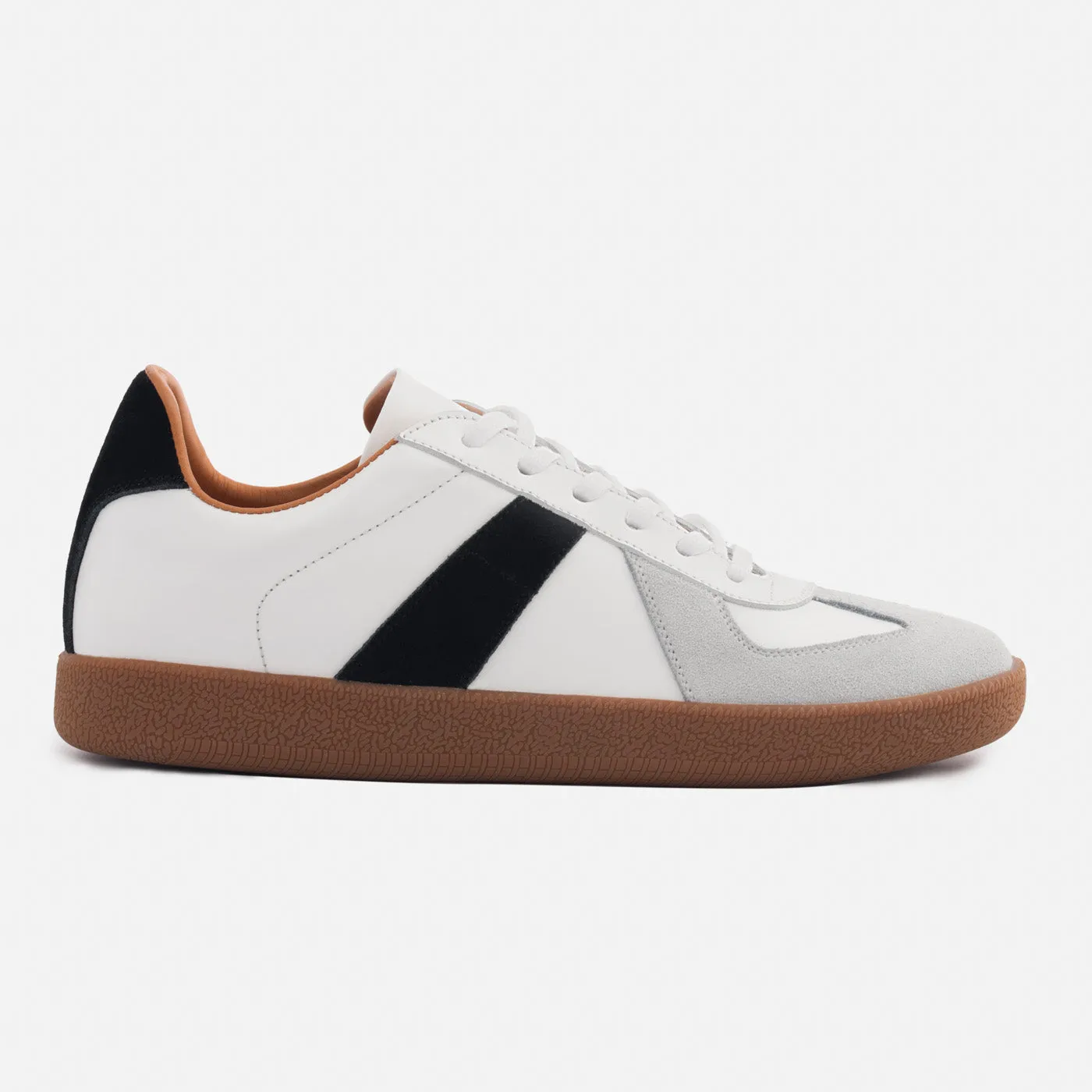 Morgen Trainers - Leather/Suede - Gum Sole - Women's