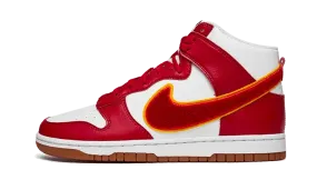 Nike Dunk High Chenille Swoosh White Gym Red