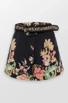 Pahi Floral Shorts With Buckle Belt