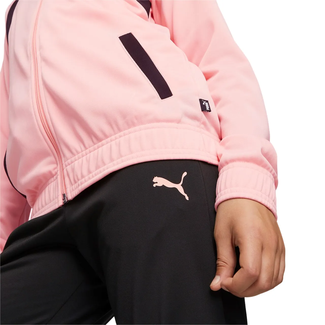 Puma Girl's Tricot tracksuit 673583-63 peach pink