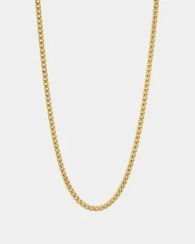 Saint Morta 3mm Micro Cuban Chain Gold