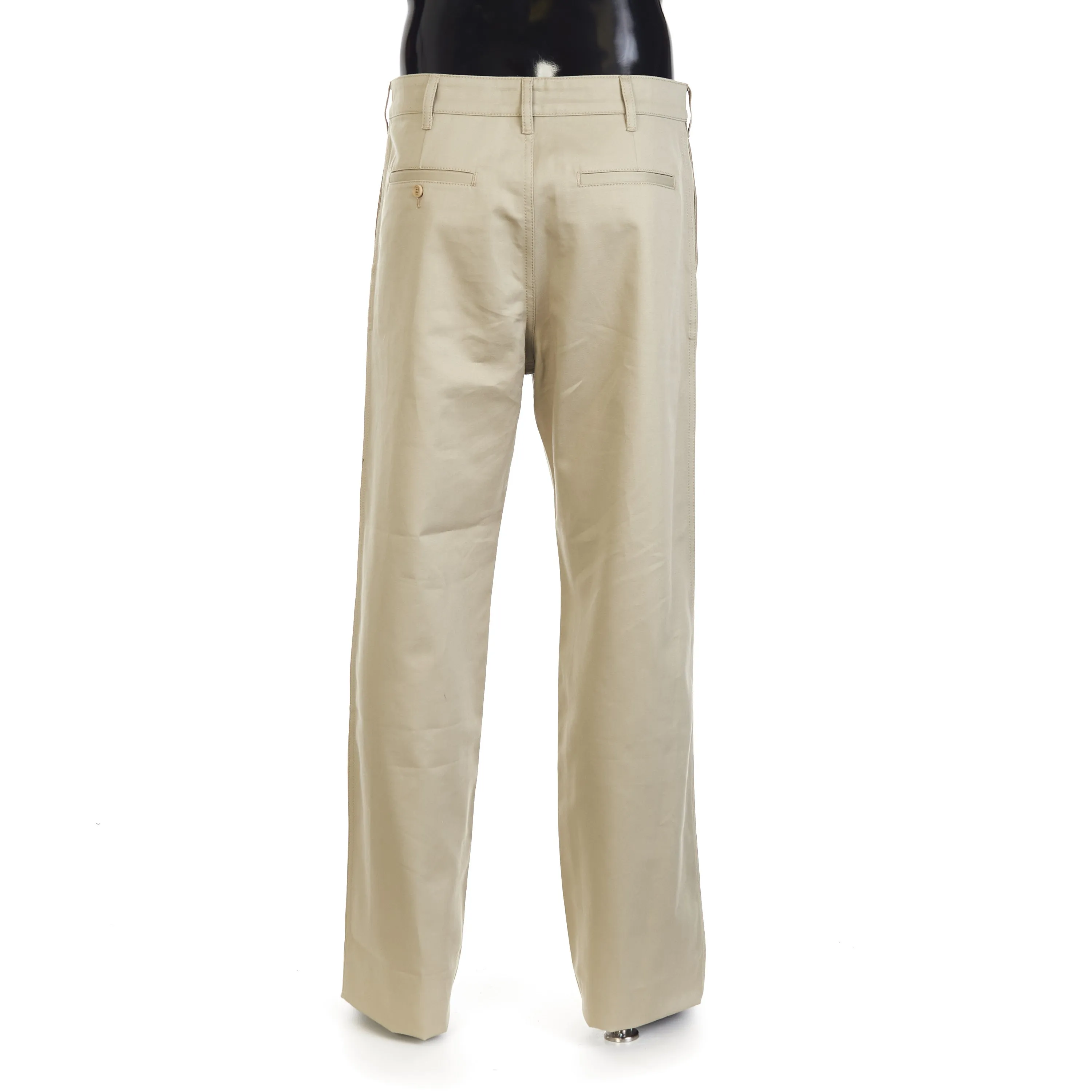 Straight Chinos - Raw Wash Cotton Twill, Mid-Rise