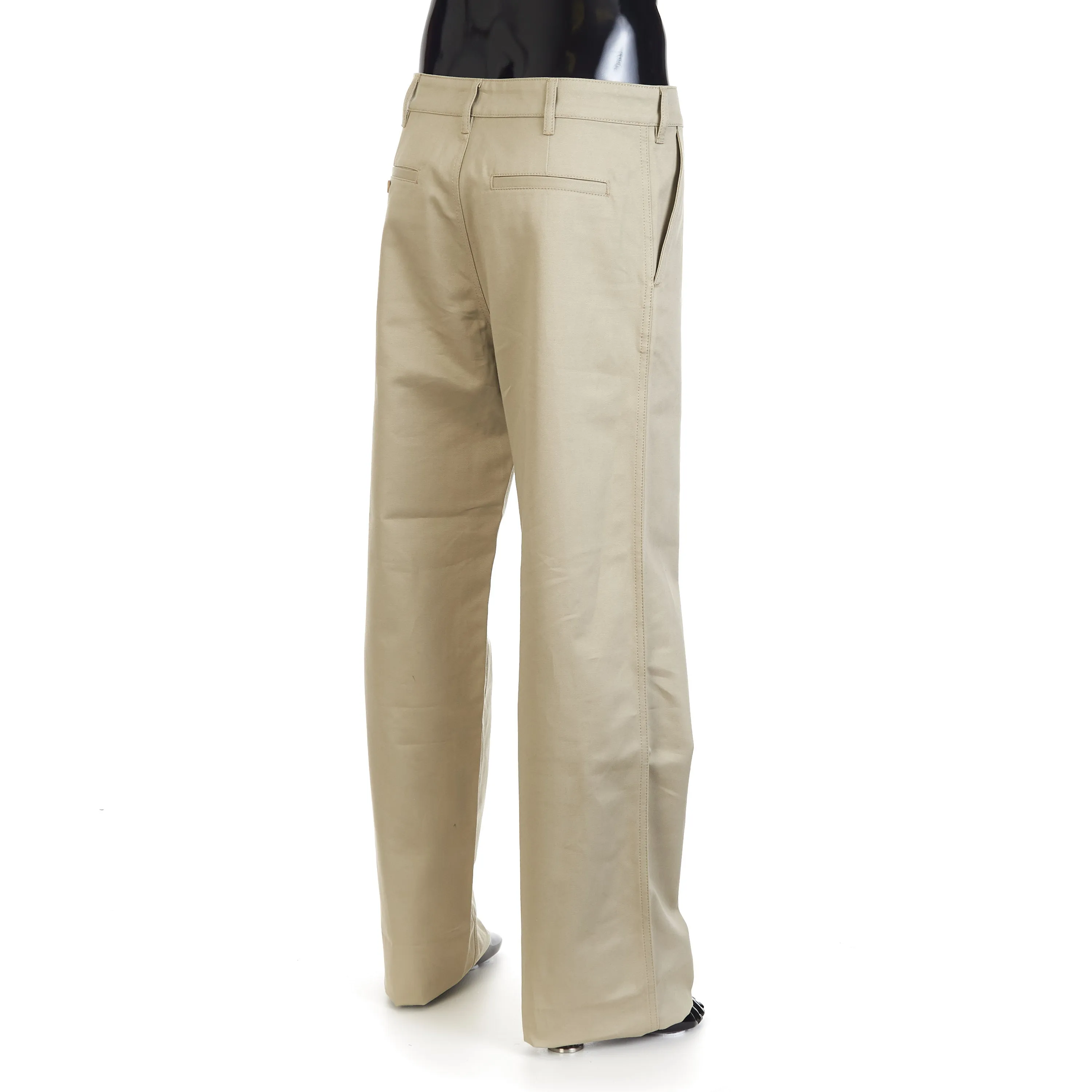 Straight Chinos - Raw Wash Cotton Twill, Mid-Rise