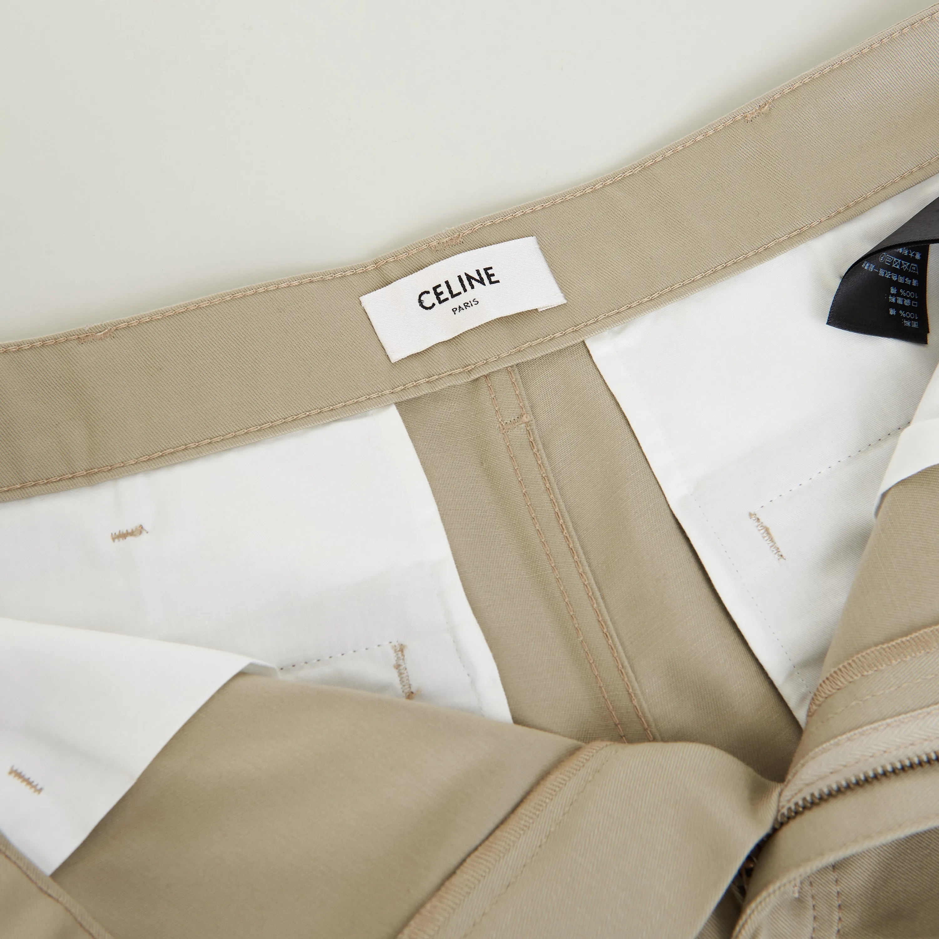 Straight Chinos - Raw Wash Cotton Twill, Mid-Rise