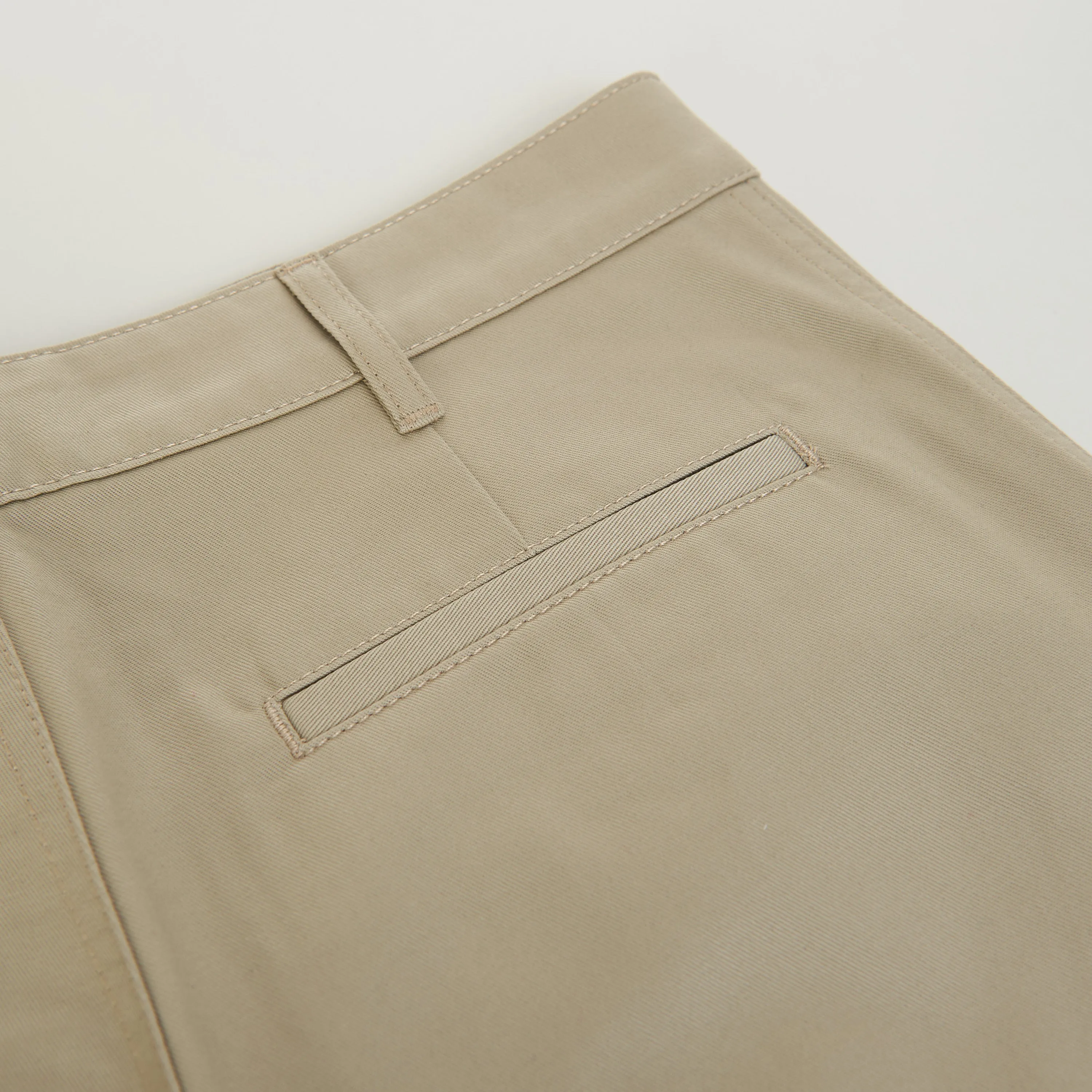 Straight Chinos - Raw Wash Cotton Twill, Mid-Rise