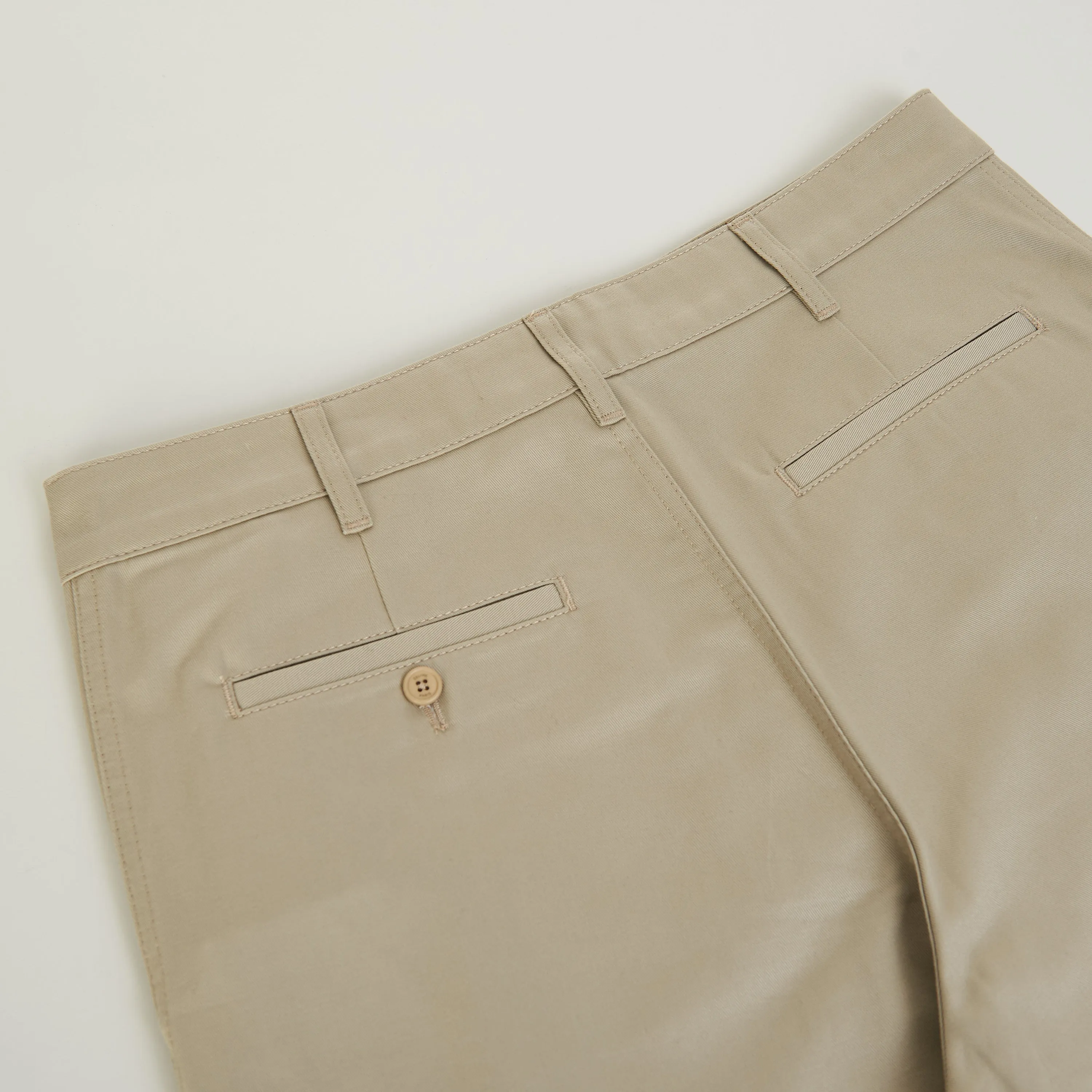 Straight Chinos - Raw Wash Cotton Twill, Mid-Rise