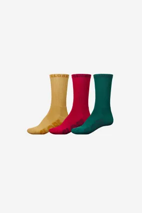 Sustain Crew Sock 3 Pack - Assorted