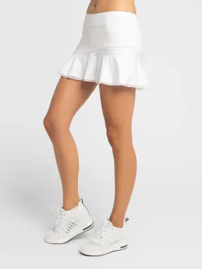 Tennis Classic 13 1/2" Flounce Skirt - White