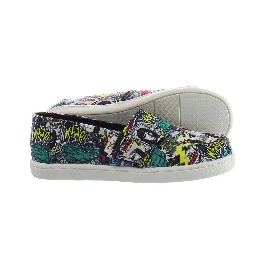 Toms Classic Marvel Print Multicolor Kids Plimsolls