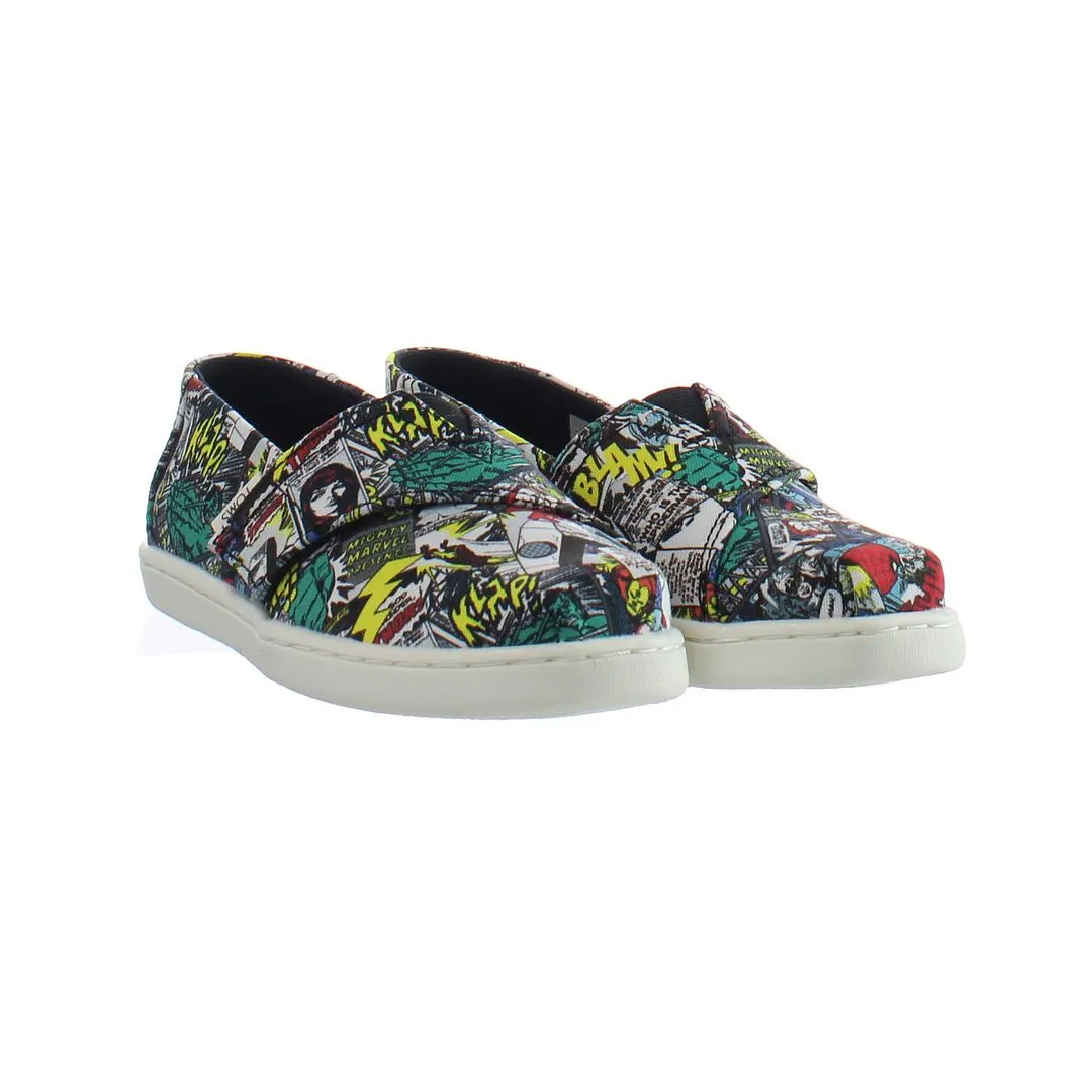 Toms Classic Marvel Print Multicolor Kids Plimsolls