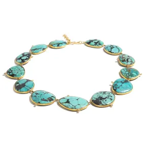 Turquoise with Diamond Necklace