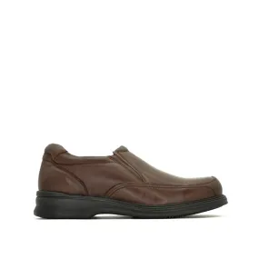 Vespa Slip On At Men's Shoes - Chestnut Brown Leather