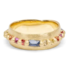 Wide Harlequin Nina Ring - Size 5 - 9692