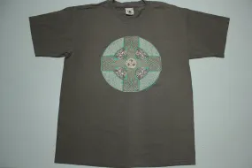 Y Groes Geltaidd Vintage Jen Delyth 1999 Celtic Cross Keltic Designs T-Shirt